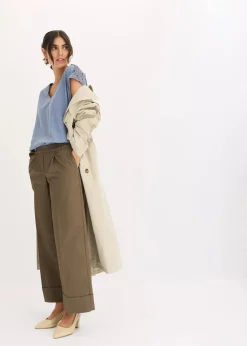 bonprix Shirts & Tops^Shirt mit Häkeleinsätzen rauchblau