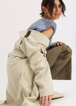 bonprix Shirts & Tops^Shirt mit Häkeleinsätzen rauchblau