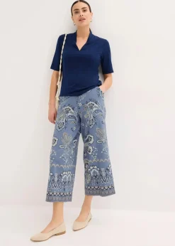 bonprix Shirts & Tops^Shirt mit Kelchkragen dunkelblau