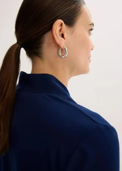 bonprix Shirts & Tops^Shirt mit Kelchkragen dunkelblau