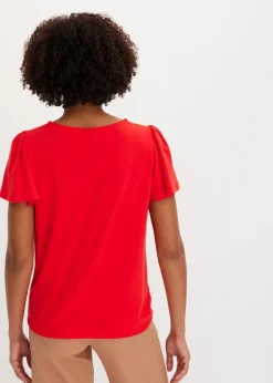 bonprix Shirts & Tops^Shirt mit Knopfleiste erdbeere