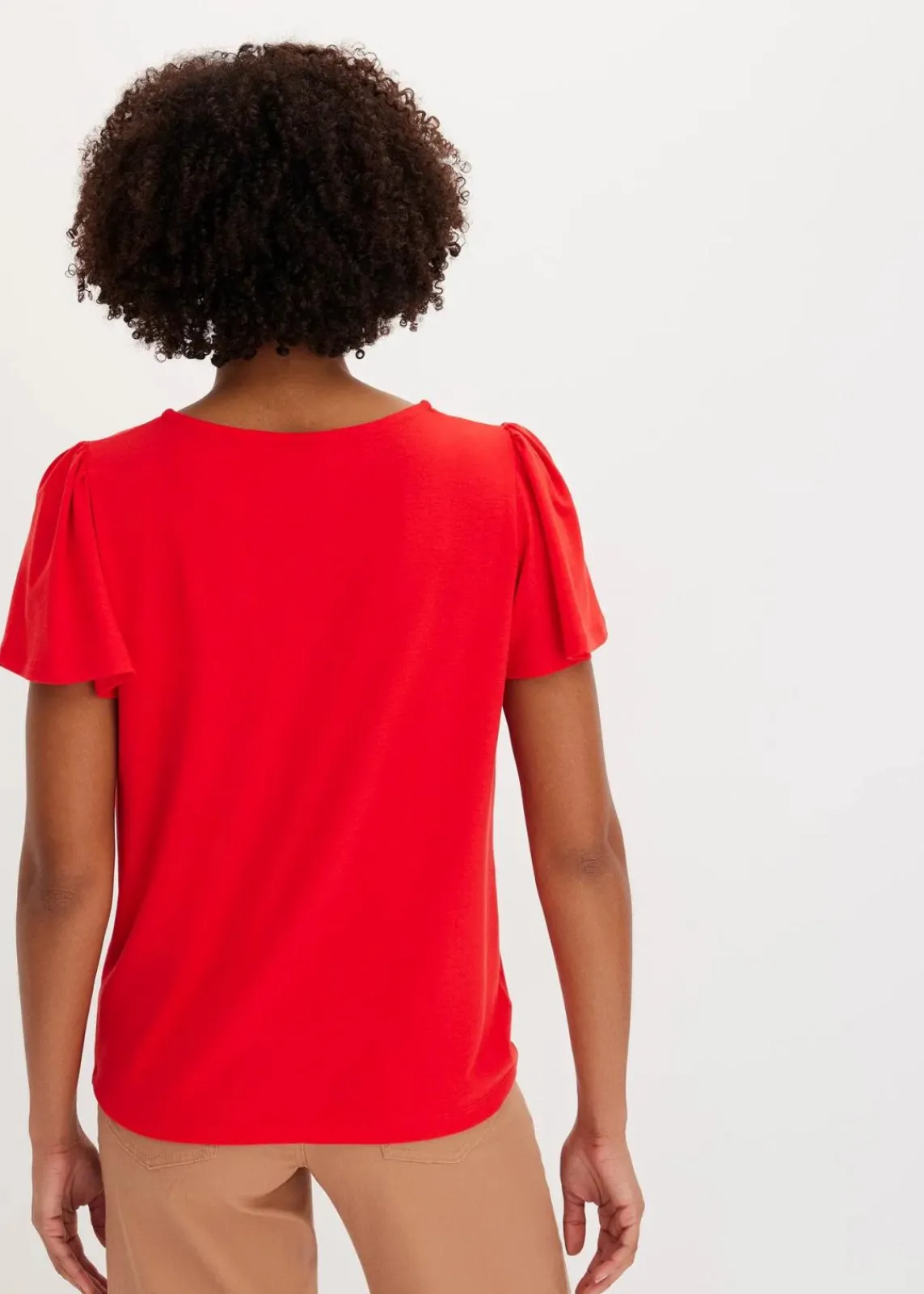 bonprix Shirts & Tops^Shirt mit Knopfleiste erdbeere