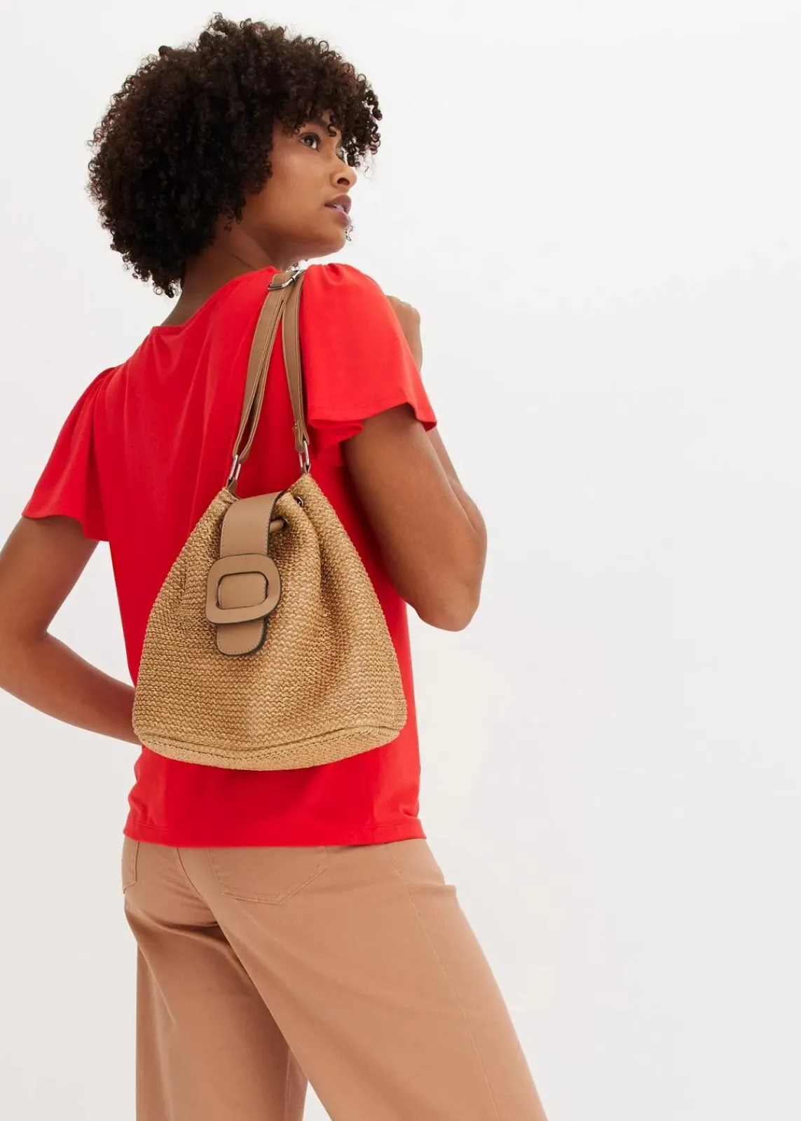 bonprix Shirts & Tops^Shirt mit Knopfleiste erdbeere