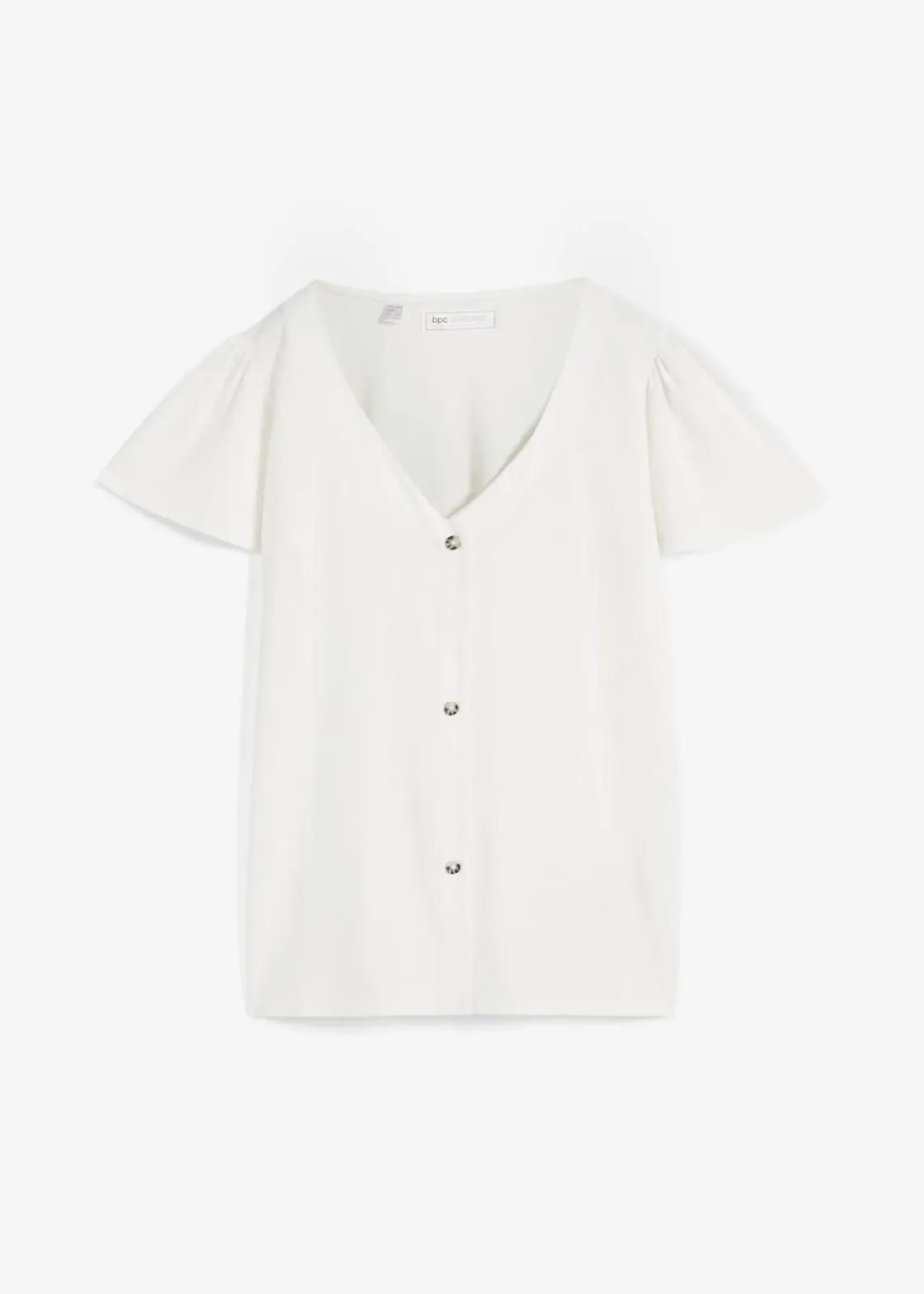 bonprix Shirts & Tops^Shirt mit Knopfleiste wollweiß
