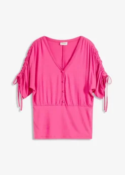 bonprix Shirts & Tops^Shirt mit Knopfleiste fuchsia