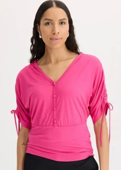 bonprix Shirts & Tops^Shirt mit Knopfleiste fuchsia