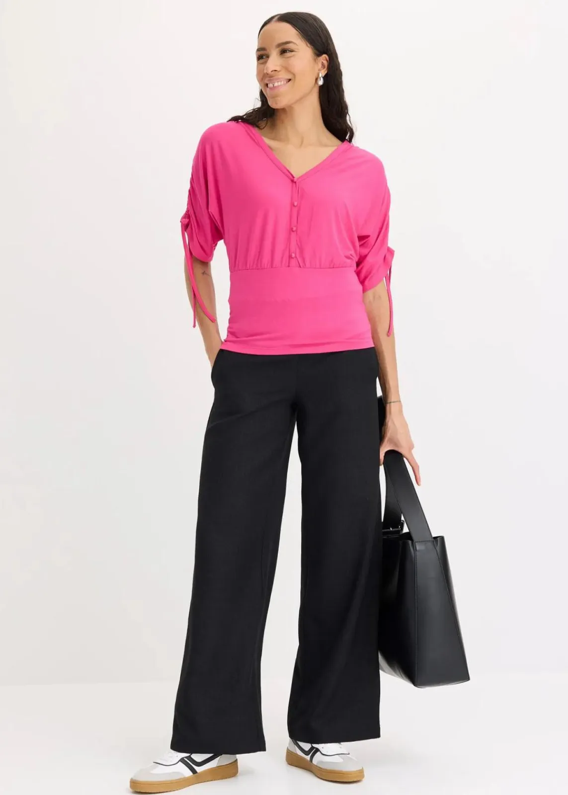 bonprix Shirts & Tops^Shirt mit Knopfleiste fuchsia