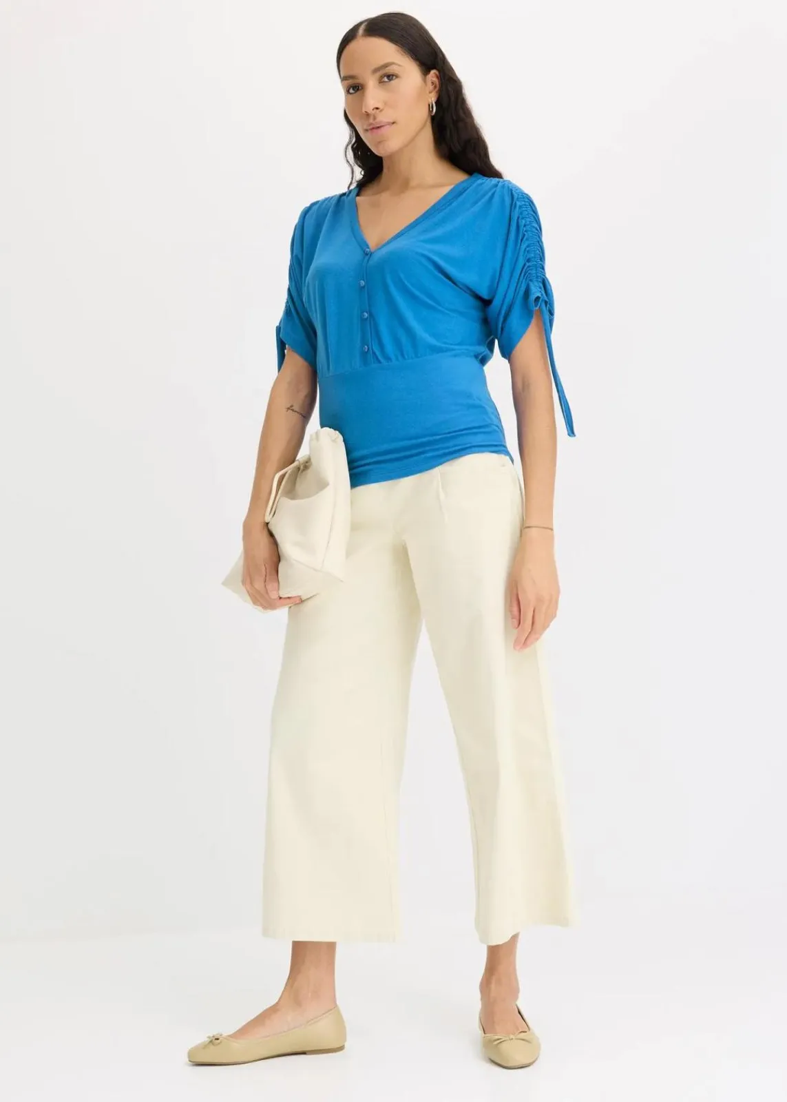 bonprix Shirts & Tops^Shirt mit Knopfleiste gletscherblau
