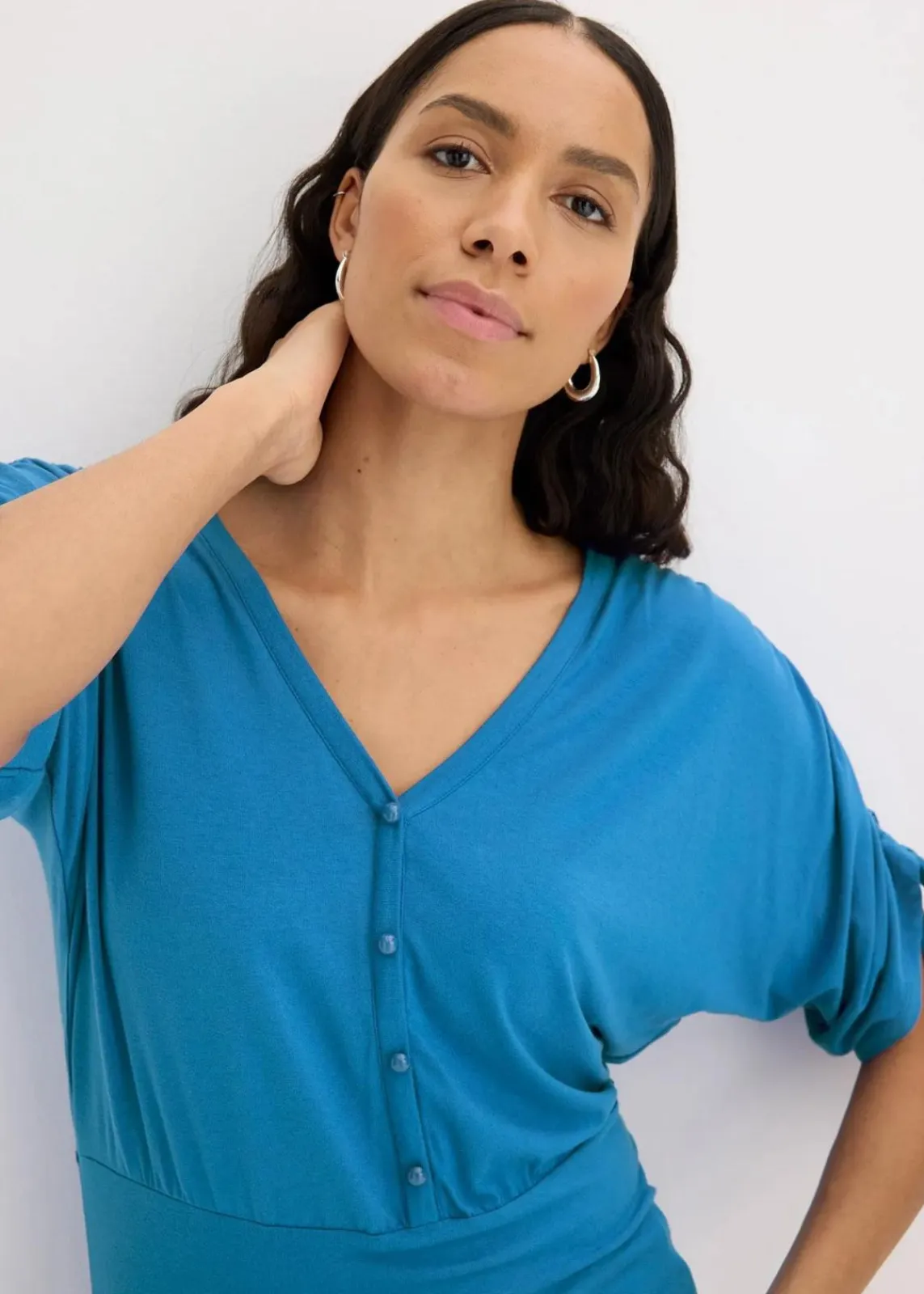 bonprix Shirts & Tops^Shirt mit Knopfleiste gletscherblau