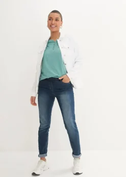 bonprix Shirts & Tops|Nachhaltigere Materialien^Shirt mit Knopfleiste aus reiner Bio-Baumwolle rauchsalbei