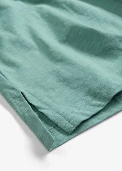 bonprix Shirts & Tops|Nachhaltigere Materialien^Shirt mit Knopfleiste aus reiner Bio-Baumwolle rauchsalbei