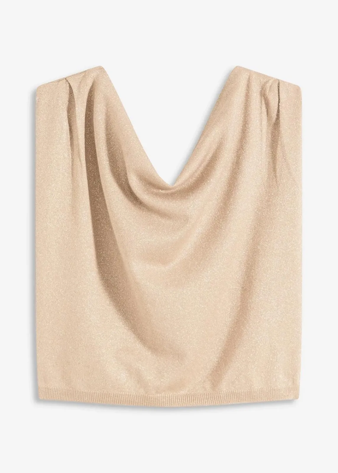 bonprix Bekleidung·Umstandsmode|Strickmode^Shirt mit One-Shoulder champagner metallic