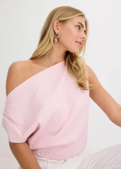 bonprix Bekleidung·Umstandsmode|Strickmode^Shirt mit One-Shoulder rose metallic