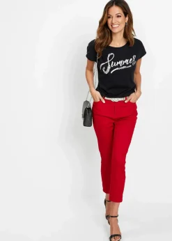 bonprix Shirts & Tops^Shirt mit Pailletten schwarz/silber bedruckt