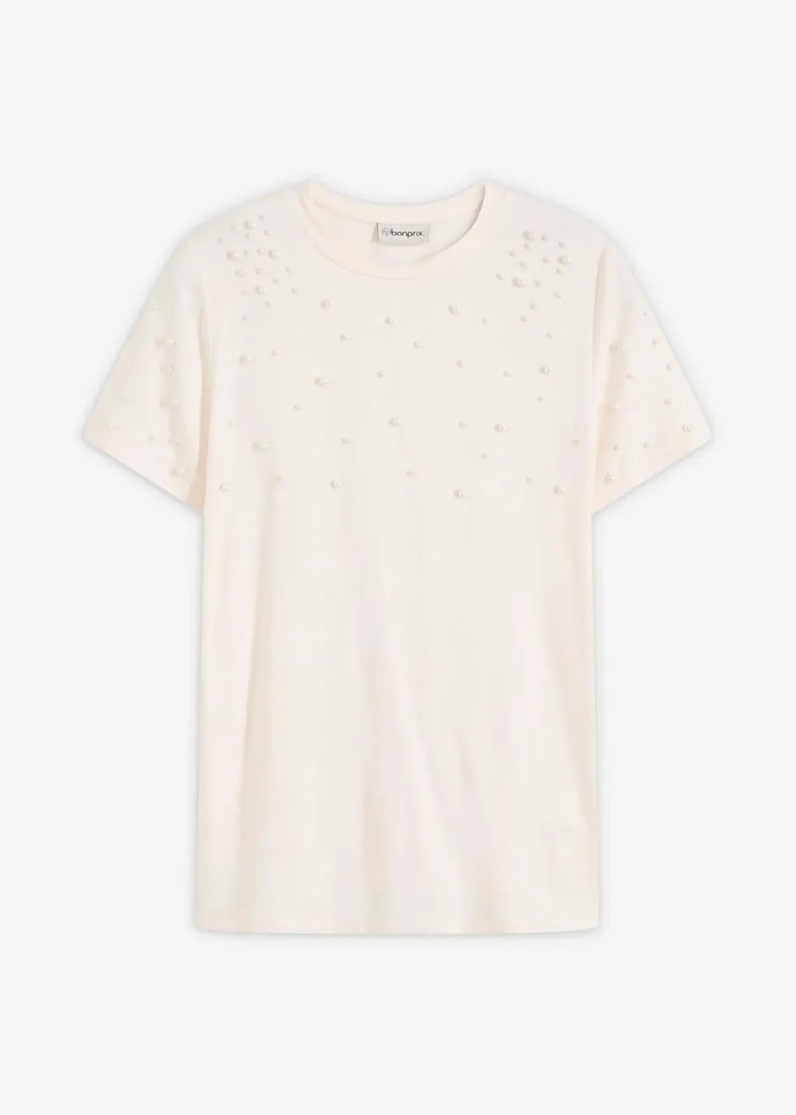 bonprix Shirts & Tops^Shirt mit Perlen-Applikation wollweiß