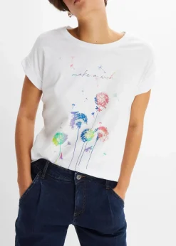 bonprix Shirts & Tops^Shirt mit Pusteblumen weiß bedruckt