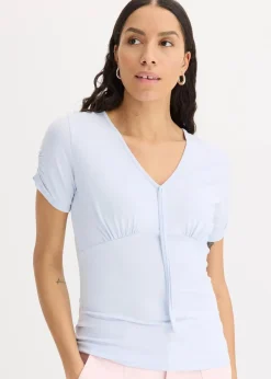 bonprix Shirts & Tops^Shirt mit Raffung zartblau