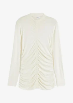bonprix Shirts & Tops^Shirt mit Raffung wollweiß