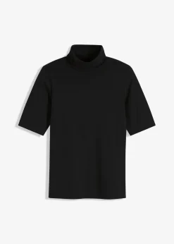 bonprix Shirts & Tops^Shirt mit Rollkragen schwarz