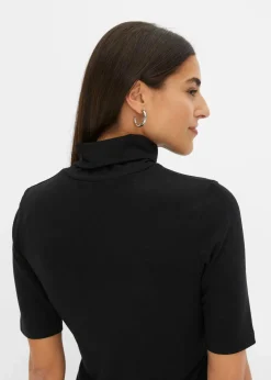 bonprix Shirts & Tops^Shirt mit Rollkragen schwarz