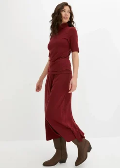 bonprix Shirts & Tops^Shirt mit Rollkragen rubinrot