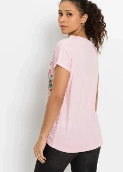 bonprix Shirts & Tops^Shirt mit Schmetterlingsdruck rosa bedruckt
