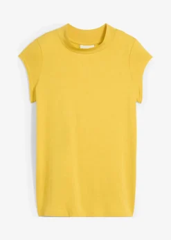 bonprix Shirts & Tops|Premium^Shirt mit Seidenanteil bernstein
