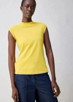 bonprix Shirts & Tops|Premium^Shirt mit Seidenanteil bernstein