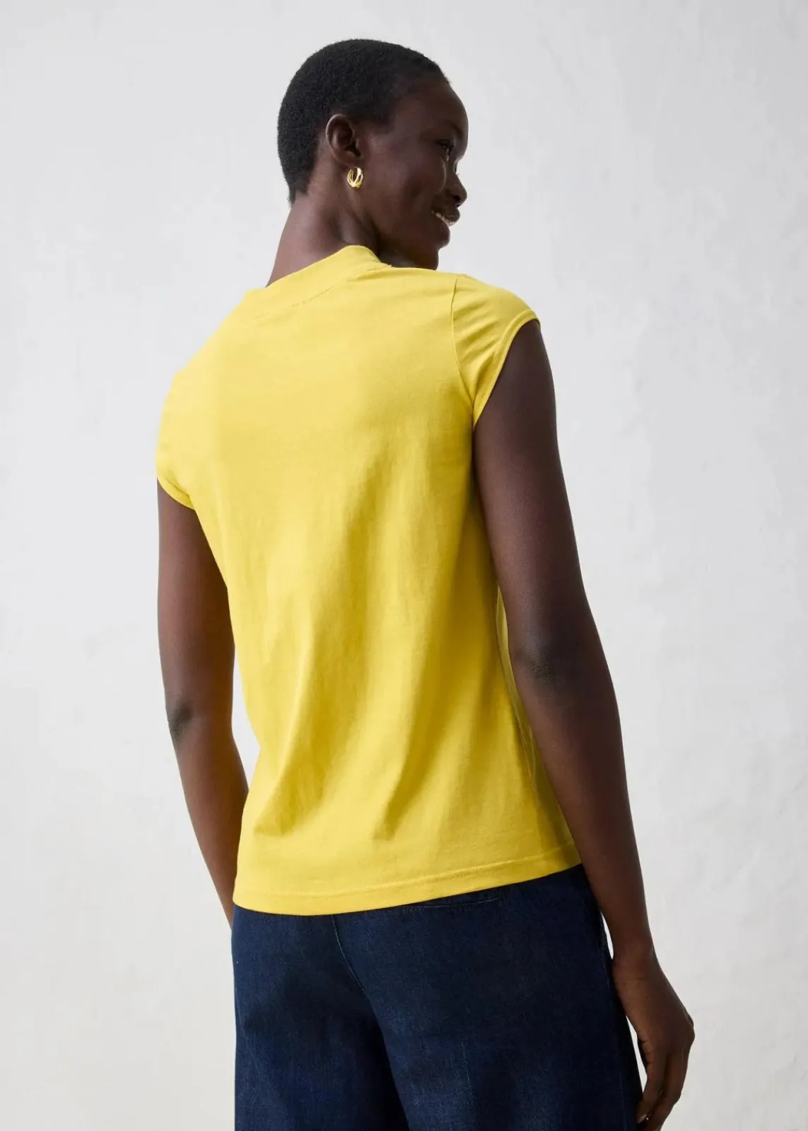 bonprix Shirts & Tops|Premium^Shirt mit Seidenanteil bernstein