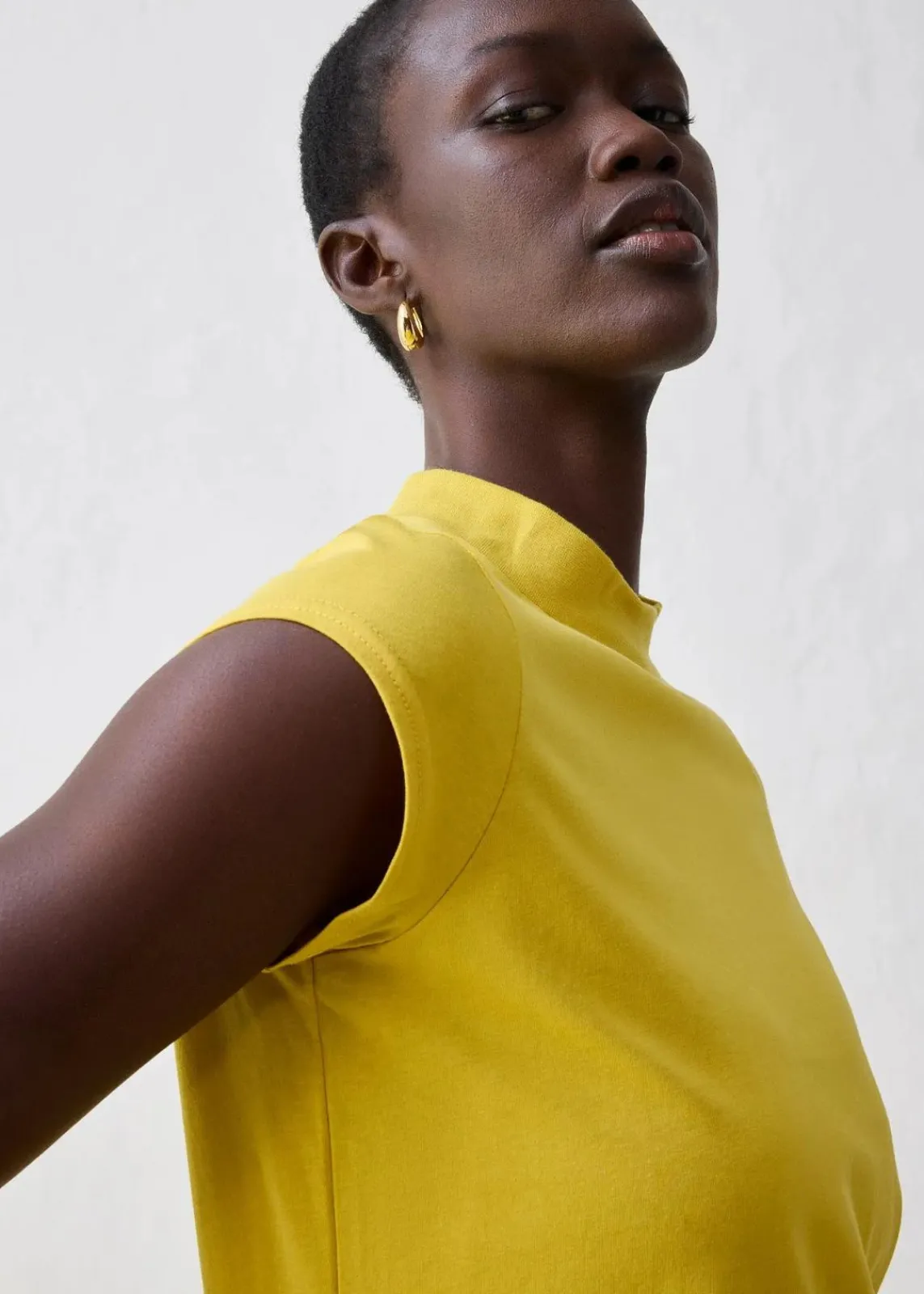 bonprix Shirts & Tops|Premium^Shirt mit Seidenanteil bernstein