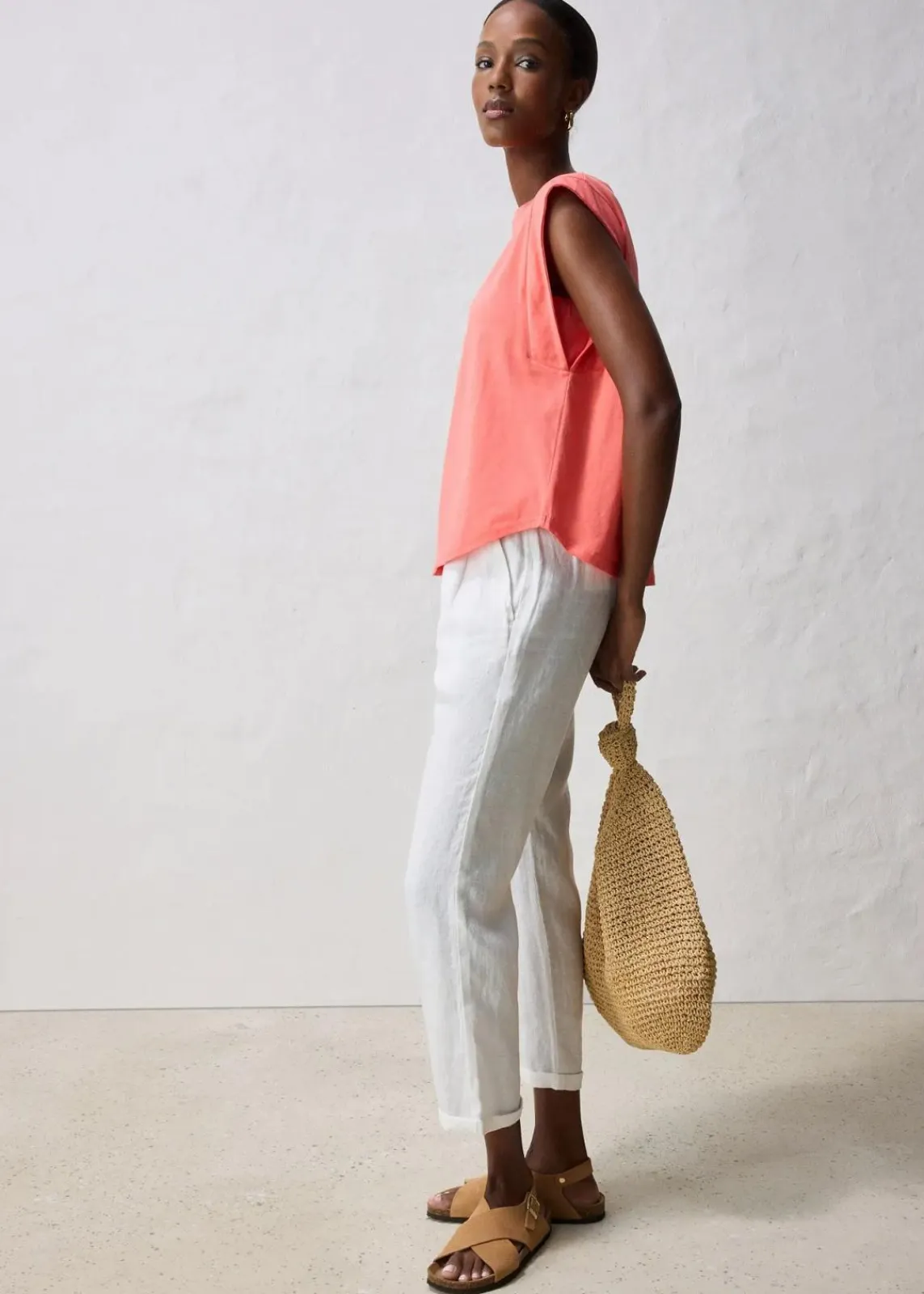 bonprix Premium|Shirts & Tops^Shirt mit Seidenanteil helllachs