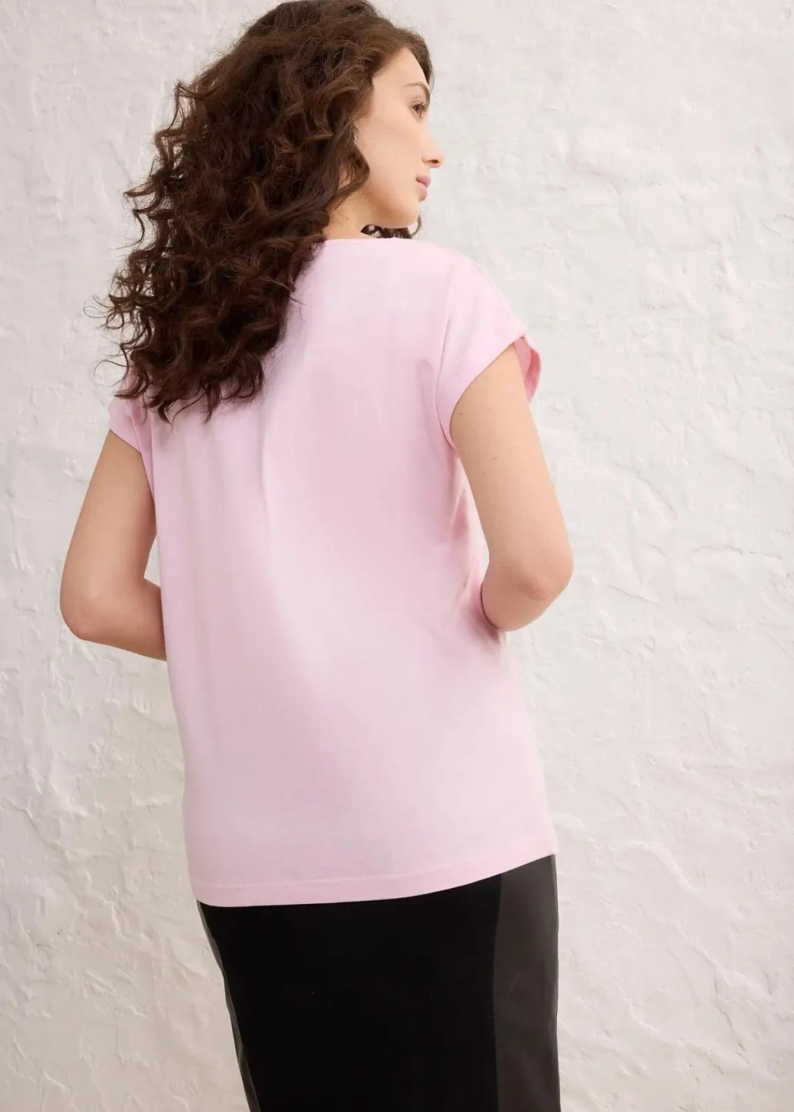 bonprix Shirts & Tops|Premium^Shirt mit Seidenanteil kristallrosa