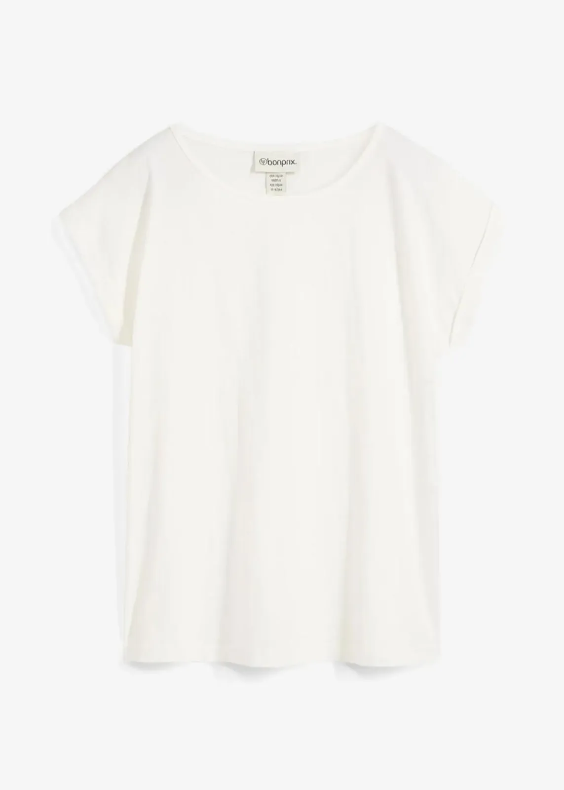 bonprix Shirts & Tops|Premium^Shirt mit Seidenanteil wollweiß