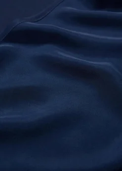 bonprix Premium|Shirts & Tops^Shirt mit Seidenanteil und Webeinsatz dunkelblau