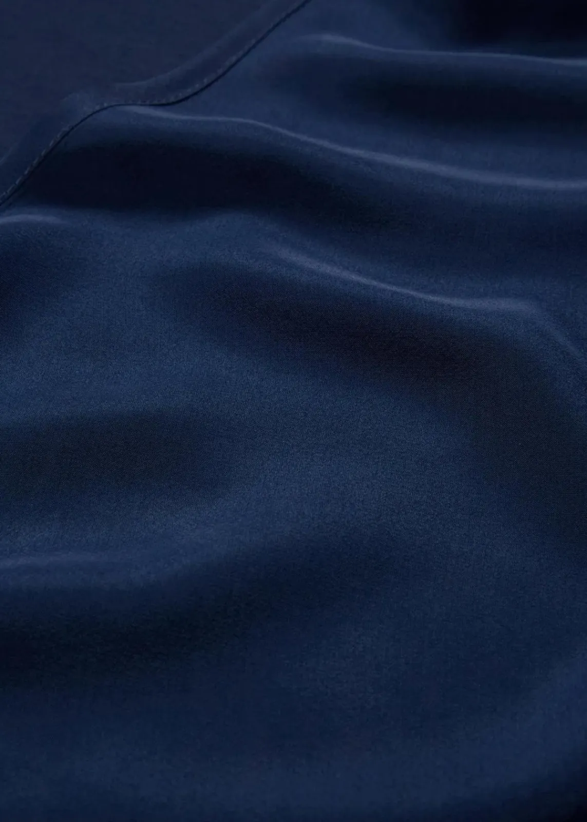 bonprix Premium|Shirts & Tops^Shirt mit Seidenanteil und Webeinsatz dunkelblau