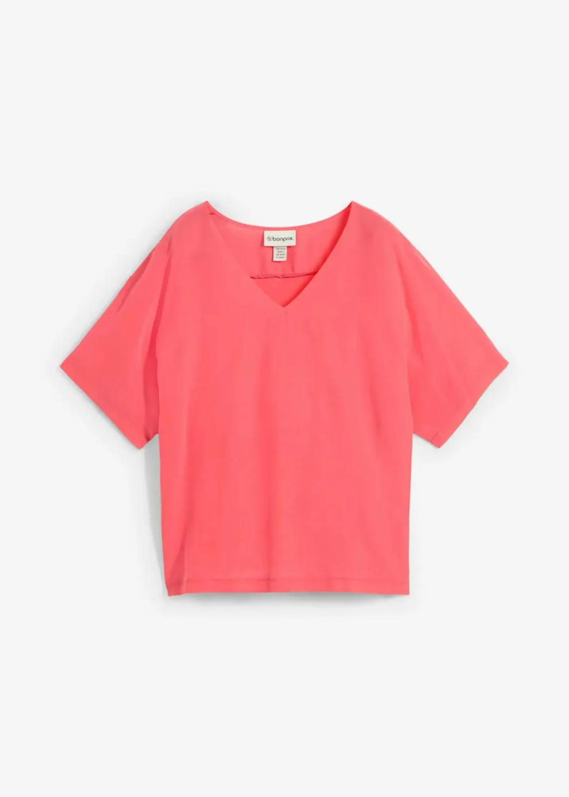 bonprix Premium|Shirts & Tops^Shirt mit Seidenanteil und Webeinsatz paradiespink