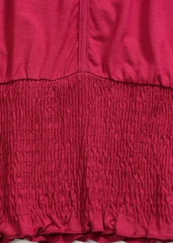 bonprix Shirts & Tops|Nachhaltigere Materialien^Shirt mit Smock-Saum beerenrot