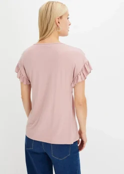 bonprix Shirts & Tops^Shirt mit Spitze rosenholz
