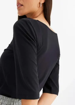 bonprix Shirts & Tops^Shirt mit Spitze schwarz