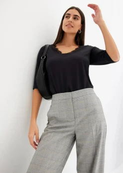 bonprix Shirts & Tops^Shirt mit Spitze schwarz