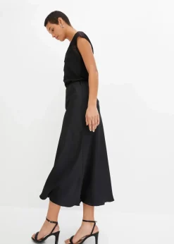 bonprix Nachhaltigere Materialien|Shirts & Tops^Shirt mit Spitzeneinsatz schwarz