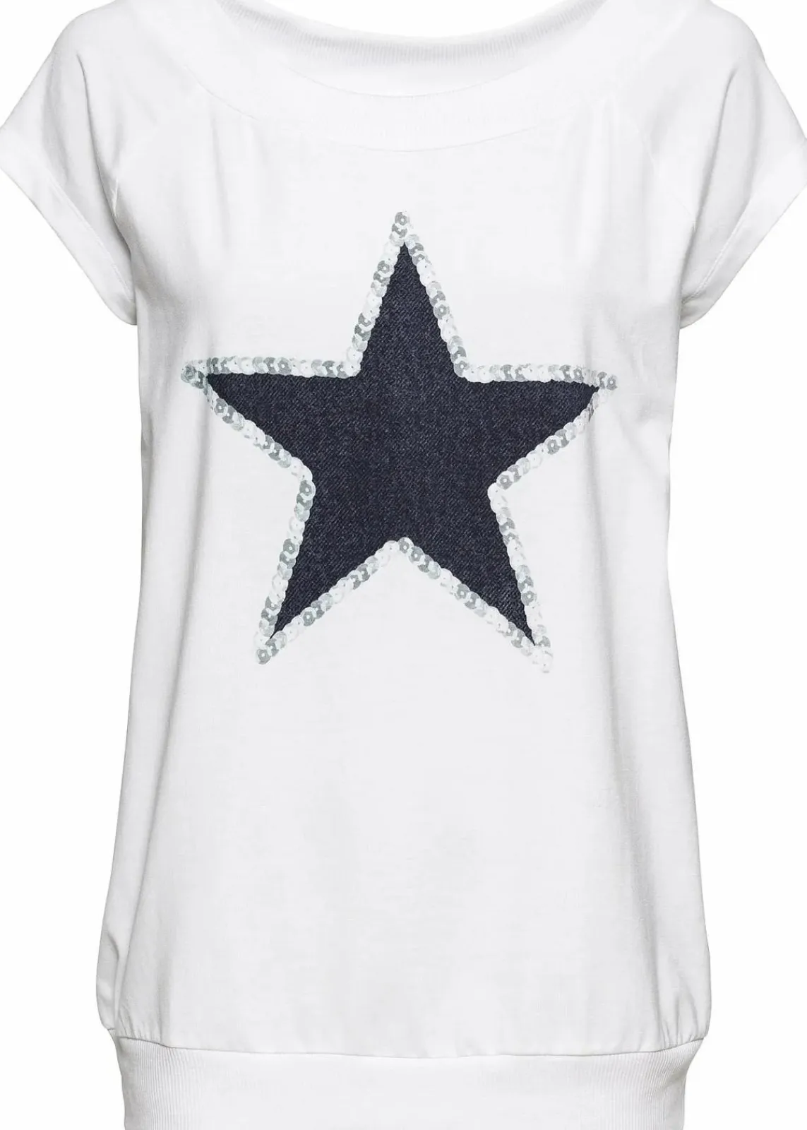 bonprix Shirts & Tops^Shirt mit Sternenprint weiß bedruckt