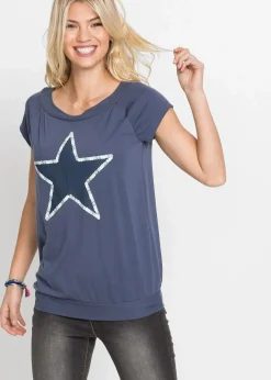 bonprix Shirts & Tops^Shirt mit Sternenprint indigo bedruckt