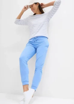 bonprix Shirts & Tops|Basics^Shirt mit U-Boot-Ausschnitt zartblau/weiß