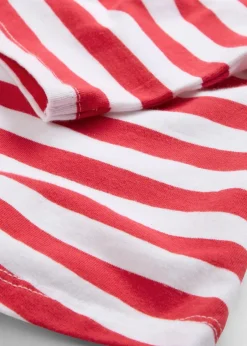 bonprix Bekleidung·Röcke|Basics^Shirt mit U-Boot-Ausschnitt rot/weiß gestreift