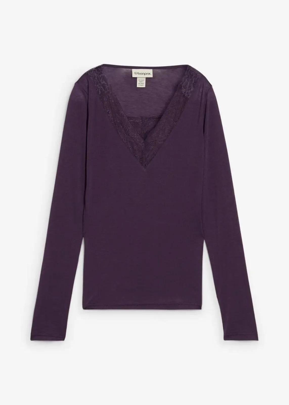 bonprix Premium|Shirts & Tops^Shirt mit Wolle pflaume