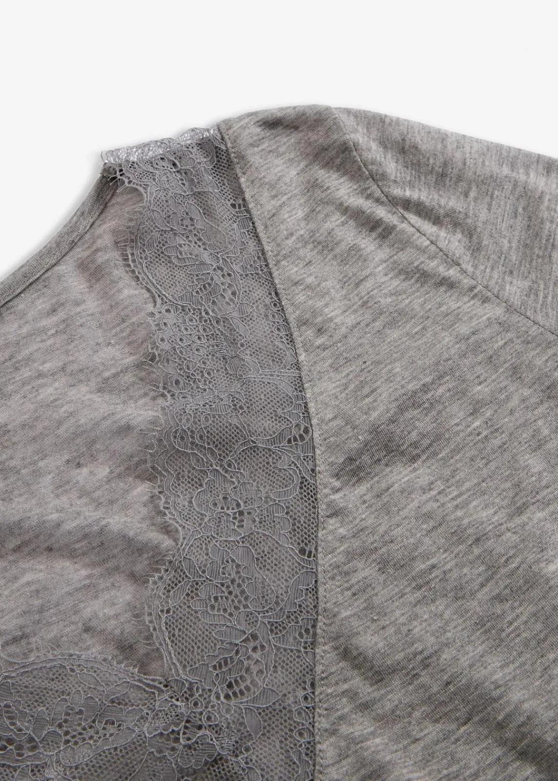 bonprix Shirts & Tops|Premium^Shirt mit Wolle grau meliert