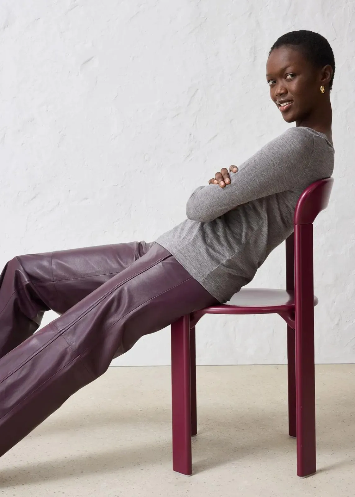 bonprix Shirts & Tops|Premium^Shirt mit Wolle grau meliert