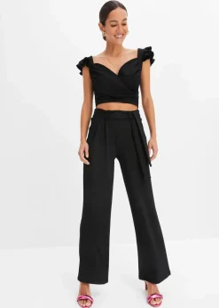 bonprix Bekleidung·Kleider|Zweiteiler & Sets^Shirt und Hose (2-tlg.Set) schwarz