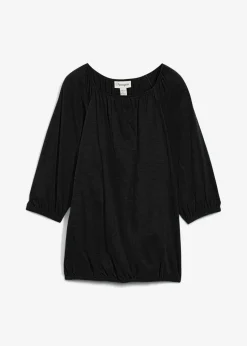 bonprix Nachhaltigere Materialien|Shirts & Tops^Shirtbluse aus reiner Bio-Baumwolle schwarz